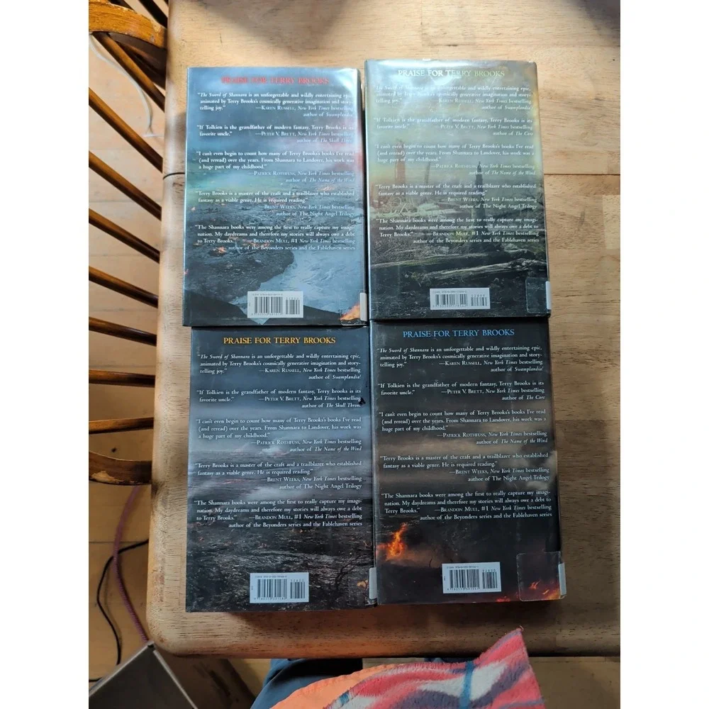 Complete Fall of Shannara ( 4 Book Set ) Terry Brooks Library copy 1st Edition‎